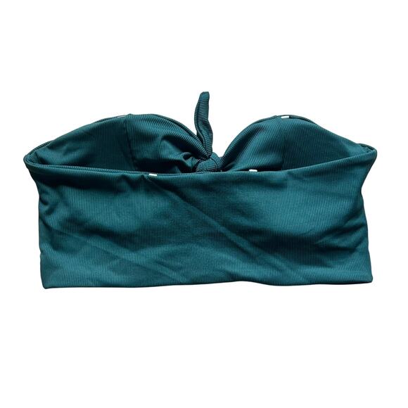 Zaful Women's Strapless Bandeau High Waist Two Piece Swimsuit Green 2XL NWOT - Picture 5 of 11